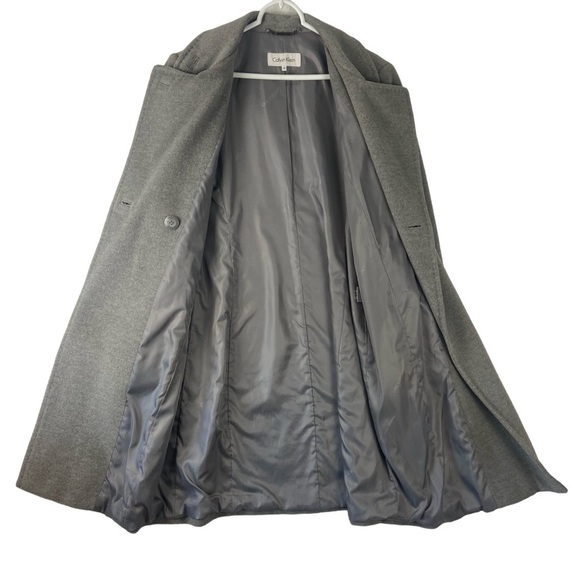 Calvin Klein Angora Wool Gray Coat Womens Size 10 Beautiful Soft and Comfortable - Picture 10 of 10